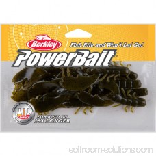 Berkley Powerbait Chigger Craw Soft Bait 4 Length, Black Red Fleck, Per 9 553146060